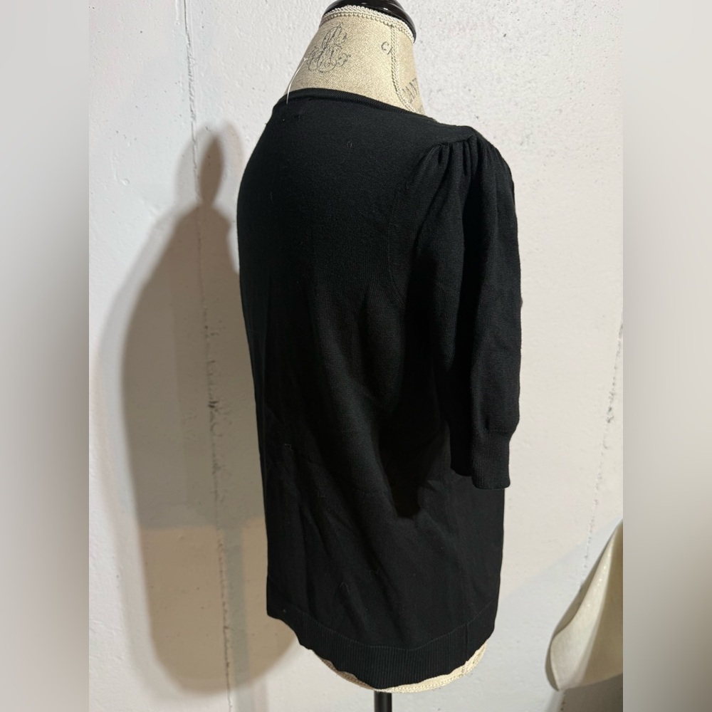 Scarlett Black Top with Subtle Silver Threads - Picture 4 of 8